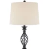 Franklin Iron Works Annie Rustic Floor Lamp With Black Riser 67 1/2" Tall Bronze Iron Scroll Cream Hardback Drum Shade For Living Room Bedroom Office -Safavieh Store GUEST 8acf7b00 3b82 4c66 881e da33aed01d3a