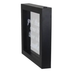 Northlight 9” B/O LED Lighted “Good Things Come To Those Who Hustle” Silkscreen Framed Light Box
