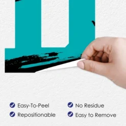 Big Dot Of Happiness Teal Graduation Party Decor - Vinyl Wall Decals - Grad -Safavieh Store GUEST 8c27e19b e109 494b a754 3bf3366ae72a