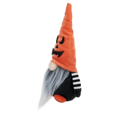 Northlight 9.75" Black And Orange Halloween Gnome With Jack-O-Lantern Hat 5 Northlight 9.75" Black And Orange Halloween Gnome With Jack-O-Lantern Hat - Image 3