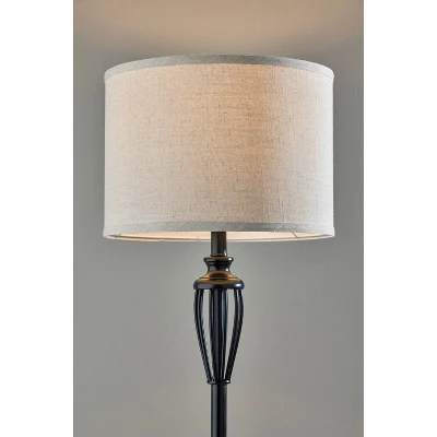 Joshua Floor Lamp Black - Adesso 4 Joshua Floor Lamp Black - Adesso - Image 2