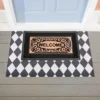 Evergreen Diamond Black And White Layering Mat 11.5 X 9.5 Inches Indoor And Outdoor Decor -Safavieh Store GUEST 8e733e2c 3181 42b8 9b6f a76f769be0b6