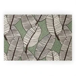 Alisa Galitsyna Tropical Banana Leaves Pattern Welcome Mat - Society6 -Safavieh Store GUEST 8ea403a0 e5b5 41ec b6cd 73ead87a2f38