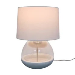 Glass Mixed Material Table Lamp Gray (Includes LED Light Bulb) - Threshold™ -Safavieh Store GUEST 8f198274 db4b 4844 b487 1bd096136f6f