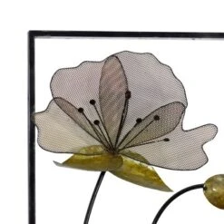 Metal Floral Wall Decor With Black Frame Set Of 2 Black - Olivia & May -Safavieh Store GUEST 9124369c f0ab 4111 8387 a7193dfdcc30