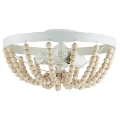 15" Delilah Boho Semi-Flush Mount Pendant White - River Of Goods -Safavieh Store GUEST 943331c8 7b2c 4021 bd8e ff8449538a4c