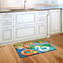 Briarwood Lane Welcome To The Pool Summer Doormat Indoor Outdoor -Safavieh Store GUEST 94b919e1 8f78 45b2 a809 97bd77634803