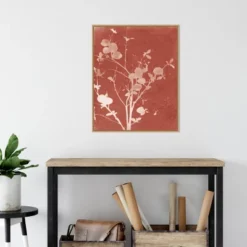 22" X 28" Enchanted Fall Rosatype VI By Nancy Green Framed Canvas Wall Art Light Brown - Amanti Art -Safavieh Store GUEST 9581eef5 08c8 466f a475 b62c60e2a94c