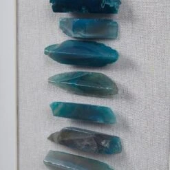 Cerulean Stones Real Natural Agate Framed Shadowbox Blue - Martha Stewart -Safavieh Store GUEST 963e3171 a335 428b a3c7 eb2bb33fde4d