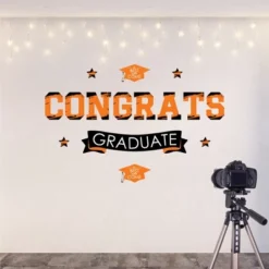Big Dot Of Happiness Orange Graduation Party Photo Backdrop - Wall Decals -Safavieh Store GUEST 97bd6496 a5e0 4c5a 8853 f1f6f37ffdf0