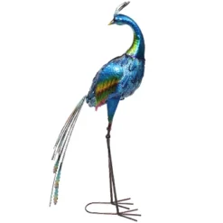Sunnydaze Decor Sunnydaze Metal Peacock Outdoor Garden Yard Art Statue Sculpture - 34" -Safavieh Store GUEST 98e29c62 377e 4791 925d 2c6dc9ded8f0