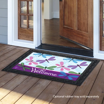 Briarwood Lane Welcome Dragonflies Spring Doormat Everyday Indoor Outdoor 30" X 18" 4 Briarwood Lane Welcome Dragonflies Spring Doormat Everyday Indoor Outdoor 30" X 18" - Image 2