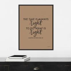 18" X 24" Words Of Wisdom IV Black - The Time Is Right By Becky Thorns Framed Canvas Wall Art Black - Amanti Art -Safavieh Store GUEST 9d54443a b63b 4ec6 84d2 81d1f4598ccb