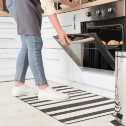 World Rug Gallery Contemporary Striped Anti-Fatigue Standing Mat -Safavieh Store GUEST 9df902ea 358f 4754 ab19 2a0bce5e4997