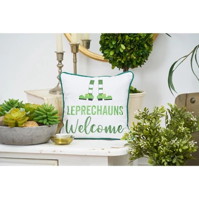 C&F Home 10" X 10" Leprechauns Welcome Embroidered Throw Pillow 3 C&F Home 10" X 10" Leprechauns Welcome Embroidered Throw Pillow