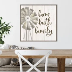 22" X 22" Farm Life III Farm Faith Family By Tara Reed Framed Canvas Wall Art Gray Wash - Amanti Art -Safavieh Store GUEST 9f586761 a1ce 4a46 a06a 61881a65a3a5