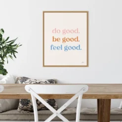 16" X 20" Do Good By Laura Marshall Framed Canvas Wall Art Light Brown - Amanti Art -Safavieh Store GUEST a008e8a0 41ae 41a5 91e0 caaf4ac3b30e