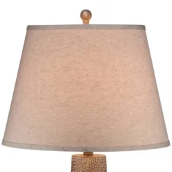 Franklin Iron Works Rustic Farmhouse Table Lamps 29" Tall Set Of 2 Brown Leaf Hammered Pot Off White Shade For Bedroom Living Room House Home Bedside -Safavieh Store GUEST a070d312 358b 4b9b b334 c1bcb5cb2f59