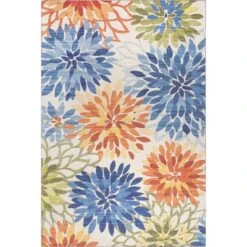 NuLOOM Rosana Floral Machine Washable Indoor/Outdoor Area Rug -Safavieh Store GUEST a1817de5 08d8 4344 9f2b fb3fa3965d6a