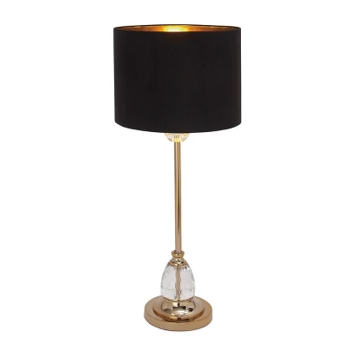 Metal Buffet Lamp With Drum Shade Black - Olivia & May 10 Metal Buffet Lamp With Drum Shade Black - Olivia & May - Image 8