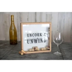 "Uncork & Unwind" Wooden Cork Holder Shadow Box - Foreside Home & Garden 12 "Uncork & Unwind" Wooden Cork Holder Shadow Box - Foreside Home & Garden -Safavieh Store GUEST a2ec0007 4297 4492 bbb0 41ffc1304575