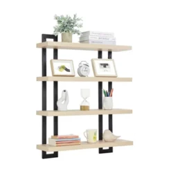 36" X 28.4" 4 Tier Floating Bracket Wall Shelf Unit - Danya B. -Safavieh Store GUEST a2fb6507 77ff 4ab4 8492 60759d6e3bf0