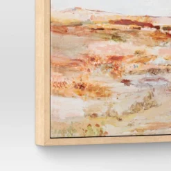 16" X 20" Warm Colors Landscape Framed Canvas Natural - Threshold™ -Safavieh Store GUEST a393d8a0 673a 4e8d 9f4d 4df580ce4d10