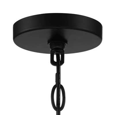 Possini Euro Design Carrine Black Gold Pendant Chandelier 15 1/4" Wide Modern Clear Crystal 4-Light Fixture For Dining Room House Foyer Kitchen Island 6 Possini Euro Design Carrine Black Gold Pendant Chandelier 15 1/4" Wide Modern Clear Crystal 4-Light Fixture For Dining Room House Foyer Kitchen Island - Image 4