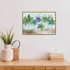 23" X 16" Tropical Dream By Asia Jensen Framed Canvas Wall Art - Amanti Art -Safavieh Store GUEST a7bd1c59 348d 413e 968d 195bd12412e3