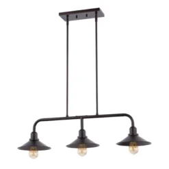 34.25" LED 3-Light Cade Metal Farmhouse Industrial Pendant Oil Rubbed Bronze - JONATHAN Y -Safavieh Store GUEST ad30542e 3ea1 467d 8227 0eed9fdae069