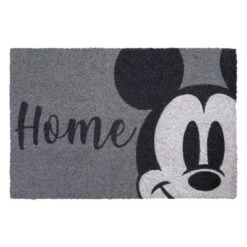 Mickey Mouse 2pk Coir Door Mats Gray