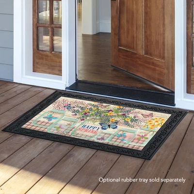 Happy Spring Mason Jar Floral Doormat Indoor Outdoor 30" X 18" Briarwood Lane 4 Happy Spring Mason Jar Floral Doormat Indoor Outdoor 30" X 18" Briarwood Lane - Image 2