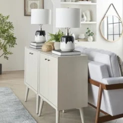 18" Black/White Abstract Splash Ceramic Table Lamp - Nourison 19 18" Black/White Abstract Splash Ceramic Table Lamp - Nourison -Safavieh Store GUEST adf65643 f809 4e6e 85f4 c64dcd56a91b