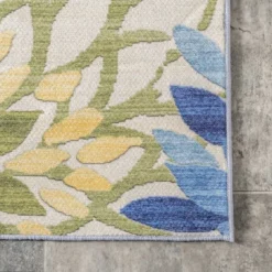 NuLOOM Rosana Floral Machine Washable Indoor/Outdoor Area Rug -Safavieh Store GUEST aeabc38f 636f 4056 b49a ddaa96882ea7