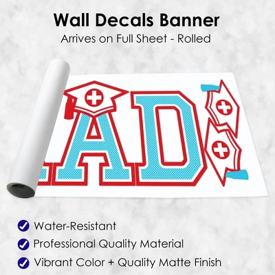 Big Dot Of Happiness Nurse Graduation Party Décor - Vinyl Wall Decals - Grad 6 Big Dot Of Happiness Nurse Graduation Party Décor - Vinyl Wall Decals - Grad - Image 4