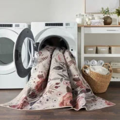 Nourison Washables Floral Indoor Non-Skid Area Rug -Safavieh Store GUEST af723828 ca26 4a6e 9021 beaac47ce03d