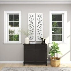 Set Of 2 Wood Floral Intricately Carved Scroll Wall Decors White - Olivia & May -Safavieh Store GUEST af8bc624 98f7 43a0 a40f f4b90bf54ffe