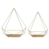 2pc Prouvé Diamond Shaped Shelf Set Gold - Kate & Laurel All Things Decor -Safavieh Store GUEST b0066757 fe1d 4b56 81a1 5b2463129ce3