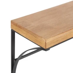 24" X 9" Ozias Shelf With Hooks Rustic Brown/Black - Kate & Laurel All Things Decor -Safavieh Store GUEST b0cf4b7e f381 46a5 91e3 450a8b24d1e0