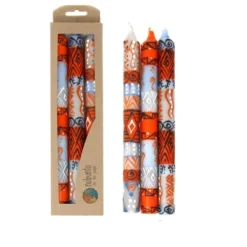 Global Crafts Unscented Hand-Painted Dinner Candles, Boxed Set Of 3 -Safavieh Store GUEST b0edc5fc 3f68 4cba 980e 0a31004a5792