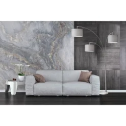 3-Arm Bowery Arc Lamp Brushed Steel - Adesso