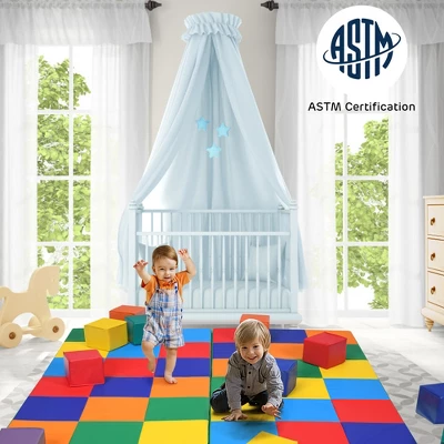 Costway 58'' Toddler Foam Play Mat Baby Folding Activity Floor Mat Home School Daycare 4 Costway 58'' Toddler Foam Play Mat Baby Folding Activity Floor Mat Home School Daycare - Image 2