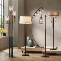 Franklin Iron Works Arcos Industrial Arc Floor Lamp 71" Tall Bronze Brown Metal Dimmable LED Decor For Living Room Reading Bedroom Office House Home -Safavieh Store GUEST b2ce523a cd3e 42cd bc40 02728be26e03