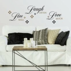 Live Love Laugh Peel And Stick Wall Decal Black/Brown - RoomMates -Safavieh Store GUEST b2f55ec2 4078 4bbe 985a 72cb280e5125