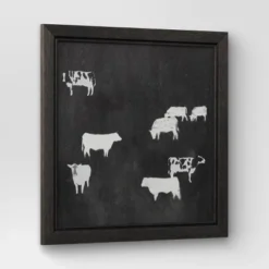 (Set Of 2) 12" X 12" Cow Collection II Framed Wall Canvases - Threshold™ -Safavieh Store GUEST b344498b 2140 4a52 b3be 29b42cd41f2d