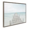 28" X 38" Sylvie Wooden Pier On Beach Framed Canvas Gray - Kate & Laurel All Things Decor -Safavieh Store GUEST b4254fe4 de4d 4d78 bb3d c3b7efa804e7