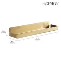 MDesign Metal Household Wall Mount Organizer Storage Basket -Safavieh Store GUEST b4d0f923 a299 485a aa9b 62f4c7118b91