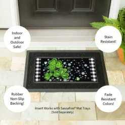 Evergreen Shamrocks Buffalo Plaid Sassafras Indoor Outdoor Switch Doormat 1'10"x10" Black 9 Evergreen Shamrocks Buffalo Plaid Sassafras Indoor Outdoor Switch Doormat 1'10"x10" Black -Safavieh Store GUEST b6ffcd59 4144 4cc1 9e00 eb187e23db0c