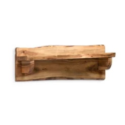 Alpine Live Edge Wood Mantel Shelf Natural Brown - Alaterre Furniture -Safavieh Store GUEST b94a2adc 7870 437e 829c 7612051b3ee2