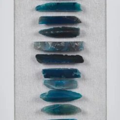 Cerulean Stones Real Natural Agate Framed Shadowbox Blue - Martha Stewart -Safavieh Store GUEST ba369739 c9c9 4236 804c 21c4200c28ef